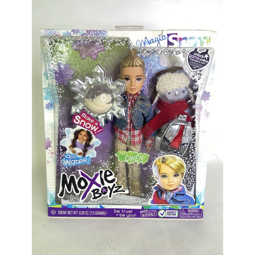 MGA Moxie Boyz Magic Snow OWEN Boy Fashion Doll with Outfit and Accessories NEW